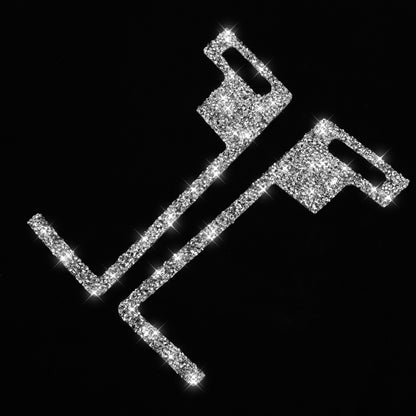 For Nissan 350Z 2003-2009 2pcs Car Center Ventilation Exhaust Diamond Decorative Sticker,Left and Right Drive Universal by buy2fix