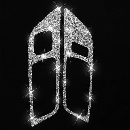 For Ford Mustang 2015-2020 2pcs Car Door Inner Handle Panel Diamond Decoration Sticker, Left Drive by buy2fix