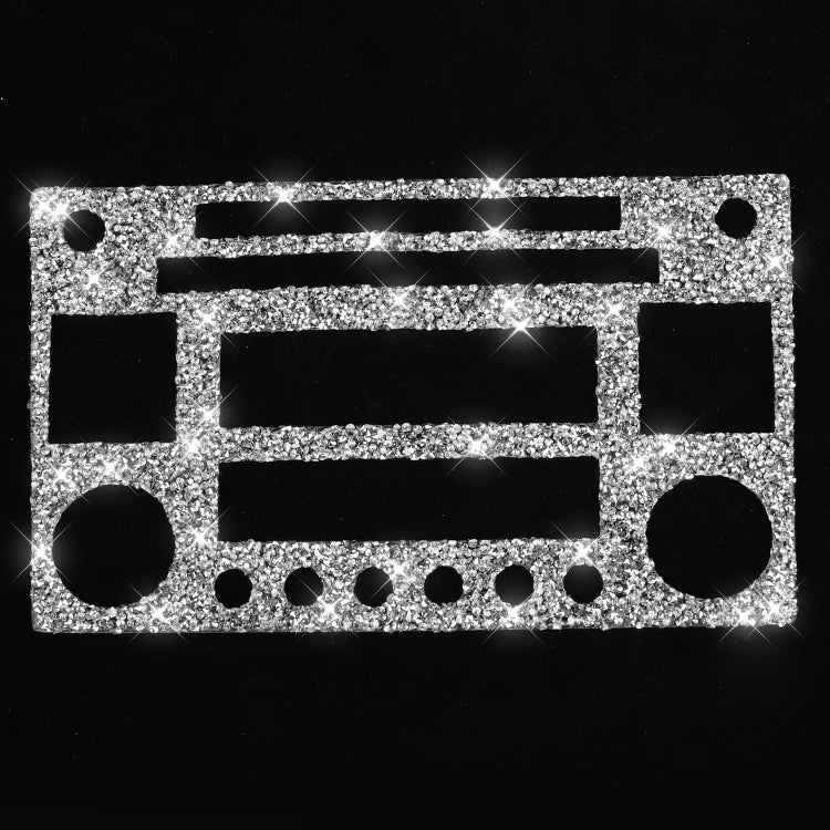 For Nissan 350Z 2003-2009 Car CD Radio Play Panel Diamond Decorative Sticker,Left and Right Drive Universal by buy2fix