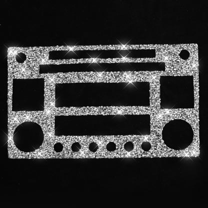 For Nissan 350Z 2003-2009 Car CD Radio Play Panel Diamond Decorative Sticker,Left and Right Drive Universal by buy2fix