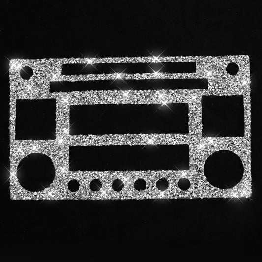 For Nissan 350Z 2003-2009 Car CD Radio Play Panel Diamond Decorative Sticker,Left and Right Drive Universal by buy2fix