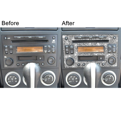 For Nissan 350Z 2003-2009 Car CD Radio Play Panel Diamond Decorative Sticker,Left and Right Drive Universal by buy2fix