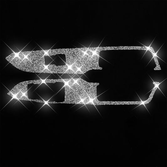 For Ford Mustang 2015-2020 Car Door Lift Panel B Diamond Decoration Sticker, Left Drive by buy2fix