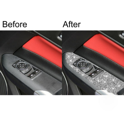 For Ford Mustang 2015-2020 Car Door Lift Panel B Diamond Decoration Sticker, Right Drive by buy2fix