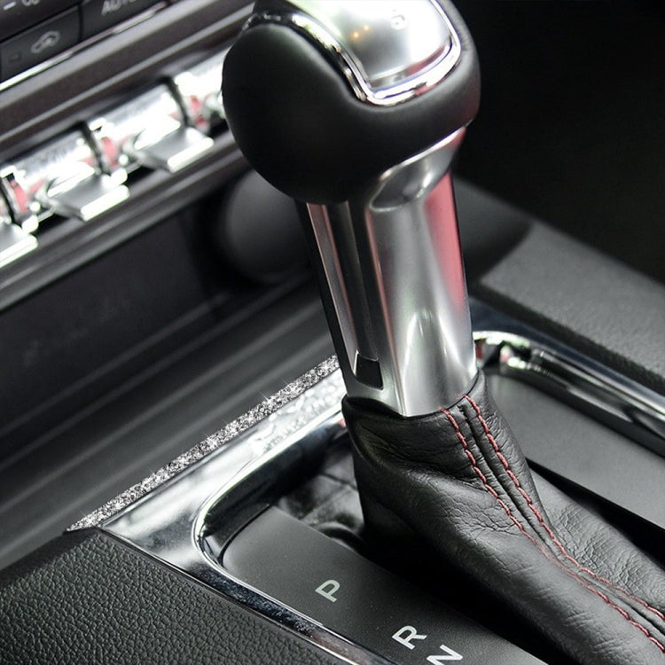 For Ford Mustang 2015-2020 Car Gear Shift Panel Diamond Decoration Sticker, Left and Right Drive by buy2fix