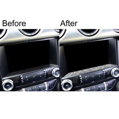 For Ford Mustang 2015-2020 Car Multimedia Lower Frame Diamond Decoration Sticker, Left and Right Drive by buy2fix