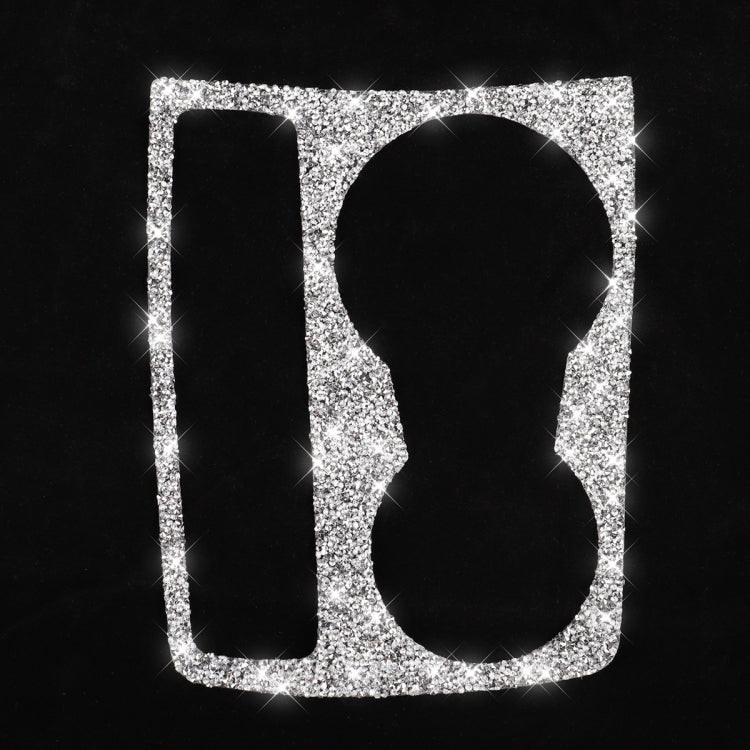 For Audi A5 / A4 / B8 / Q5 Car Water Cup Holder Diamond Decoration Sticker, Left and Right Drive by buy2fix