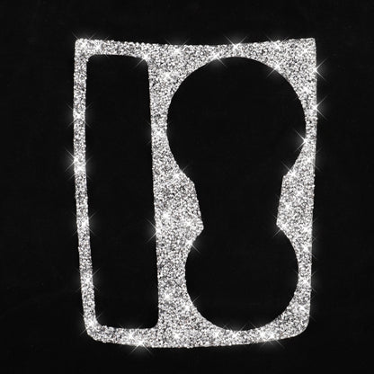 For Audi A5 / A4 / B8 / Q5 Car Water Cup Holder Diamond Decoration Sticker, Left and Right Drive by buy2fix