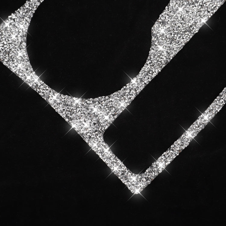 For Audi A5 / A4 / B8 / Q5 Car Water Cup Holder Diamond Decoration Sticker, Left and Right Drive by buy2fix