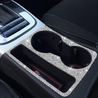 For Audi A5 / A4 / B8 / Q5 Car Water Cup Holder Diamond Decoration Sticker, Left and Right Drive by buy2fix