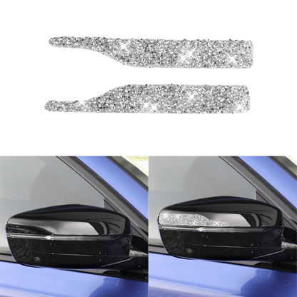 For BMW Car Rearview Mirror Anti-collision Strip Diamond Decoration Sticker, Left and Right Drive by buy2fix