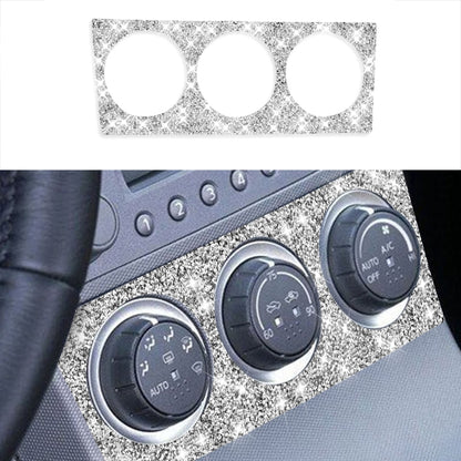 For Nissan 350Z 2003-2009 Car Air Conditioning Adjustment Diamond Decorative Sticker,Left and Right Drive Universal by buy2fix