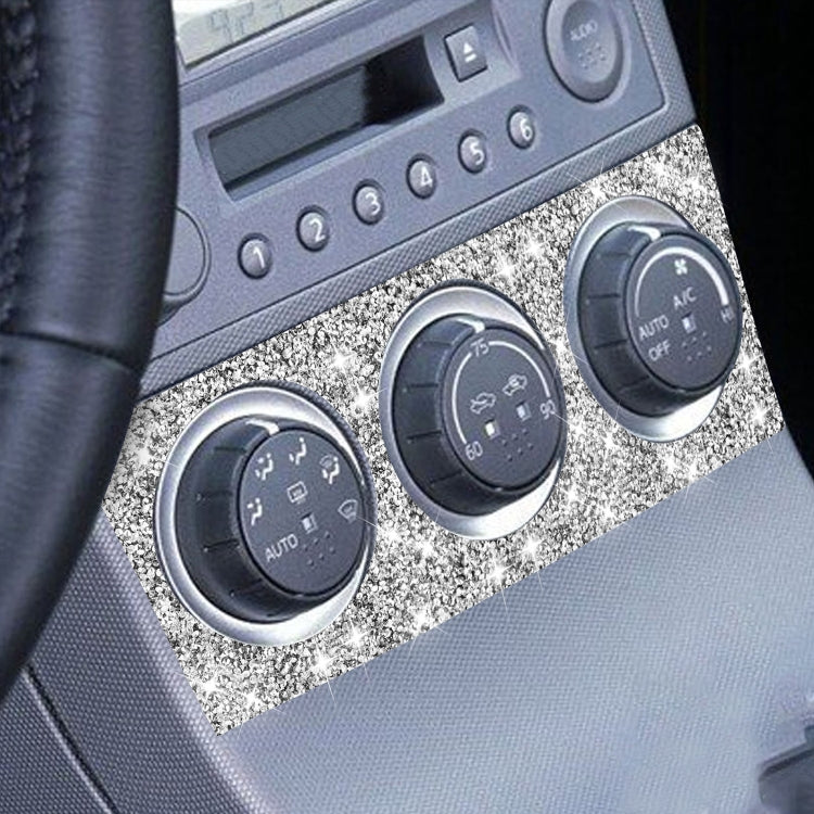 For Nissan 350Z 2003-2009 Car Air Conditioning Adjustment Diamond Decorative Sticker,Left and Right Drive Universal by buy2fix