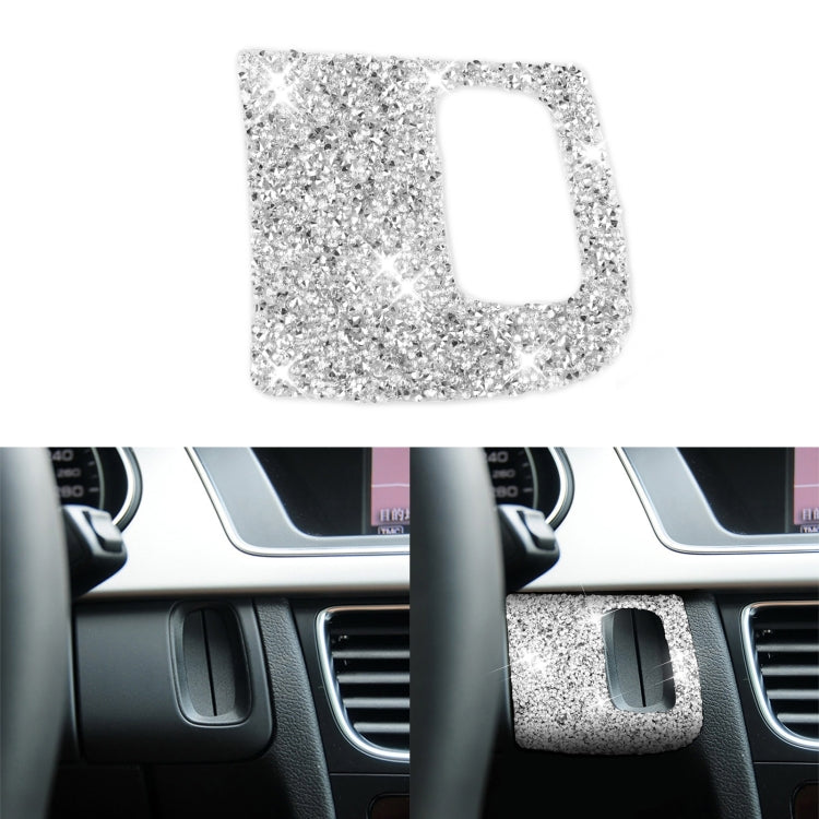 For Audi A4L Car Keyhole Diamond Decoration Sticker, Left Drive by buy2fix