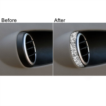 For Nissan 350Z 2003-2009 2pcs Car Air Outlet Diamond Decorative Sticker,Left and Right Drive Universal by buy2fix