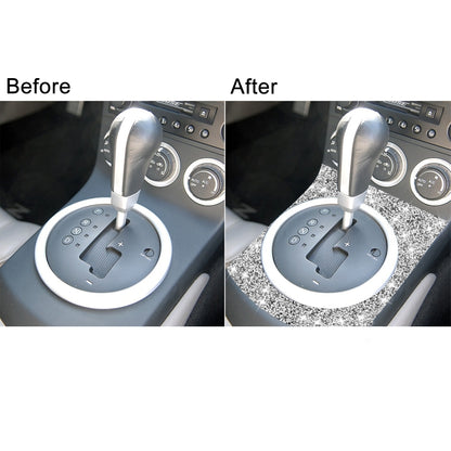 For Nissan 350Z 2003-2009 Car Gear Panel Diamond Decorative Sticker,Left and Right Drive Universal by buy2fix