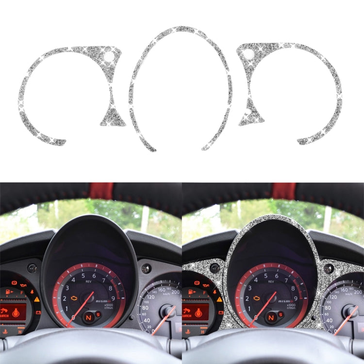 For Nissan 370Z Z34 2009- Car Speed Dashboard Diamond Decoration Sticker, Left and Right Drive by buy2fix