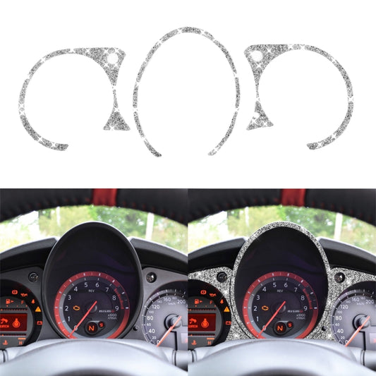 For Nissan 370Z Z34 2009- Car Speed Dashboard Diamond Decoration Sticker, Left and Right Drive by buy2fix