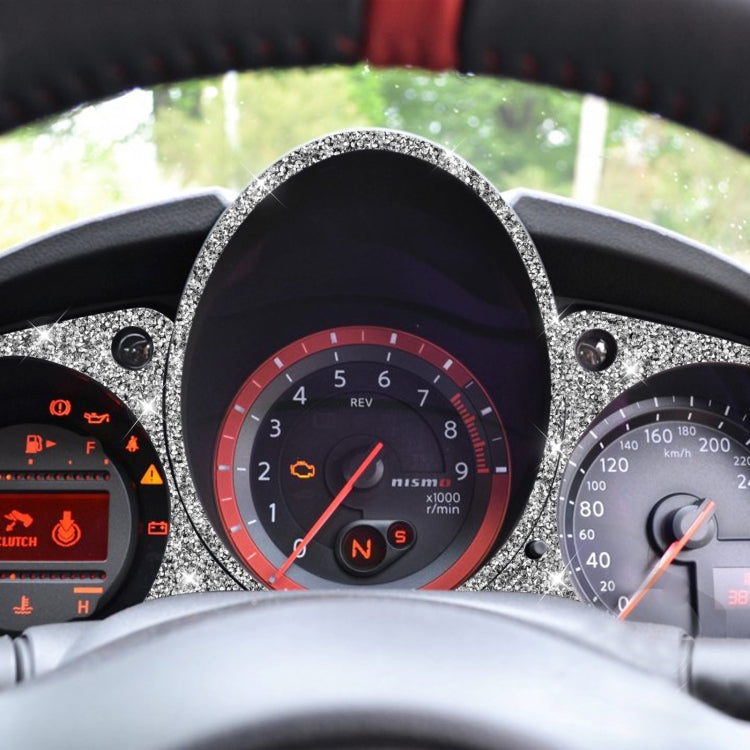 For Nissan 370Z Z34 2009- Car Speed Dashboard Diamond Decoration Sticker, Left and Right Drive by buy2fix