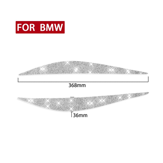 For BMW Series 3 G20 G28 2019-2020 Car Lamp Eyebrow Diamond Decoration Sticker, Left and Right Drive by buy2fix