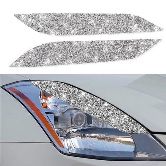 For Nissan 350z 2006-2009 Car Lamp Eyebrow Diamond Decoration Sticker, Left and Right Drive - Lamp Decoration by buy2fix | Online Shopping UK | buy2fix