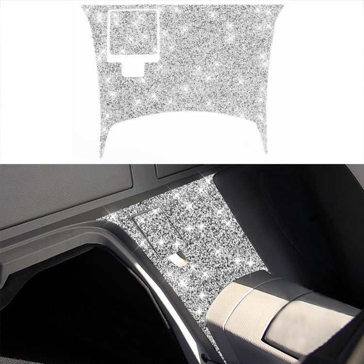 For Nissan 350Z 2003-2009 2pcs Car Rear Of Center Console Diamond Decorative Sticker, Left Drive by buy2fix