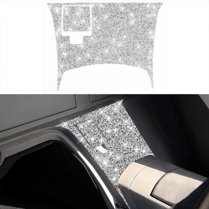 For Nissan 350Z 2003-2009 2pcs Car Rear Of Center Console Diamond Decorative Sticker, Left Drive by buy2fix