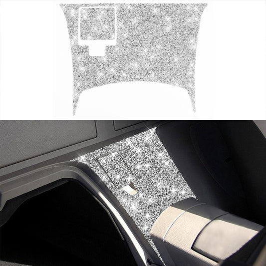 For Nissan 350Z 2003-2009 2pcs Car Rear Of Center Console Diamond Decorative Sticker, Left Drive by buy2fix