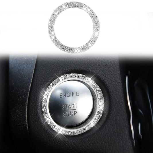 For Mercedes-Benz C-Class W205 2015-2018 Car One-Click Start Ring Diamond Decoration Sticker, Left and Right Drive - Lamp Decoration by buy2fix | Online Shopping UK | buy2fix