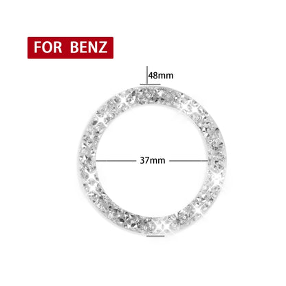 For Mercedes-Benz C-Class W205 2015-2018 Car One-Click Start Ring Diamond Decoration Sticker, Left and Right Drive - Lamp Decoration by buy2fix | Online Shopping UK | buy2fix