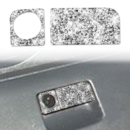 For Nissan 350Z 2003-2009 Car Rear Storage Box Lock Diamond Decorative Sticker, Left Drive by buy2fix
