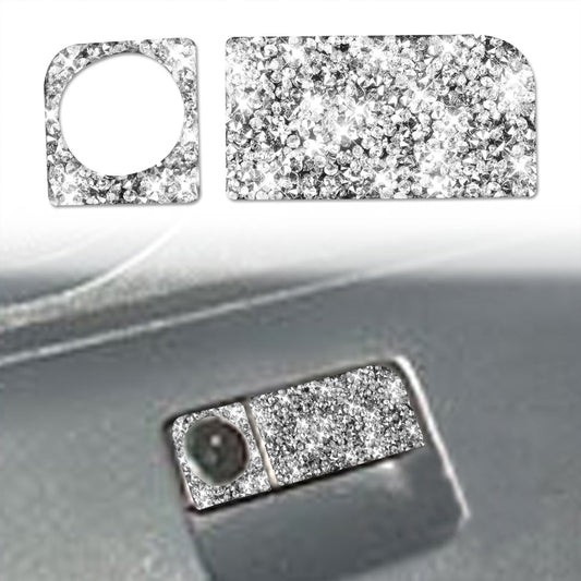 For Nissan 350Z 2003-2009 Car Rear Storage Box Lock Diamond Decorative Sticker, Left Drive by buy2fix