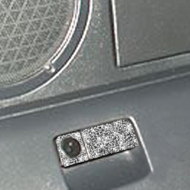 For Nissan 350Z 2003-2009 Car Rear Storage Box Lock Diamond Decorative Sticker, Left Drive by buy2fix