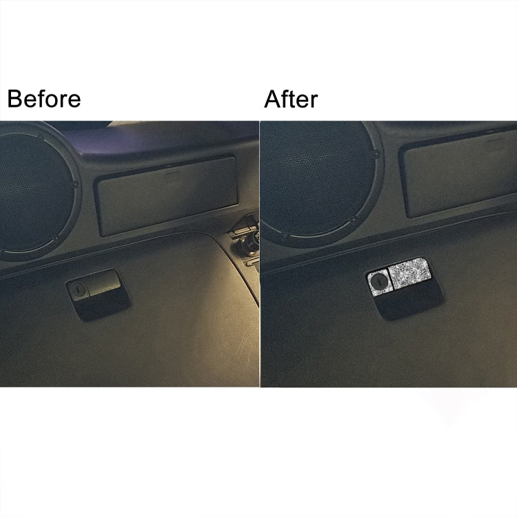 For Nissan 350Z 2003-2009 Car Rear Storage Box Lock Diamond Decorative Sticker, Left Drive by buy2fix