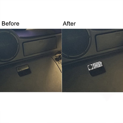 For Nissan 350Z 2003-2009 Car Rear Storage Box Lock Diamond Decorative Sticker, Left Drive by buy2fix