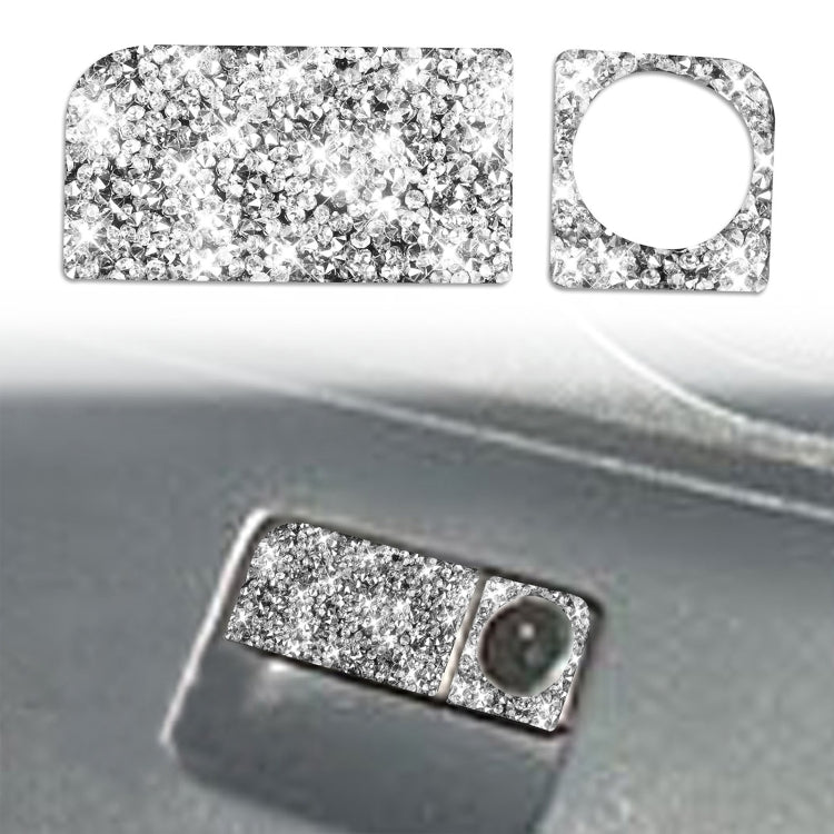 For Nissan 350Z 2003-2009 Car Rear Storage Box Lock Diamond Decorative Sticker, Right Drive by buy2fix