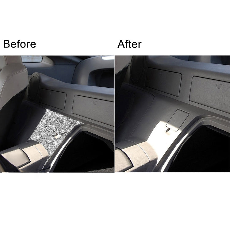 For Nissan 350Z 2003-2009 2pcs Car Rear Of Center Console Diamond Decorative Sticker, Right Drive by buy2fix