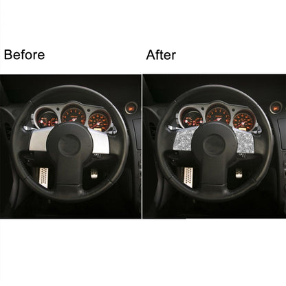 For Nissan 350Z 2003-2009 2pcs Car Steering Wheel Button Frame B Diamond Sticker,Left and Right Drive Universal by buy2fix