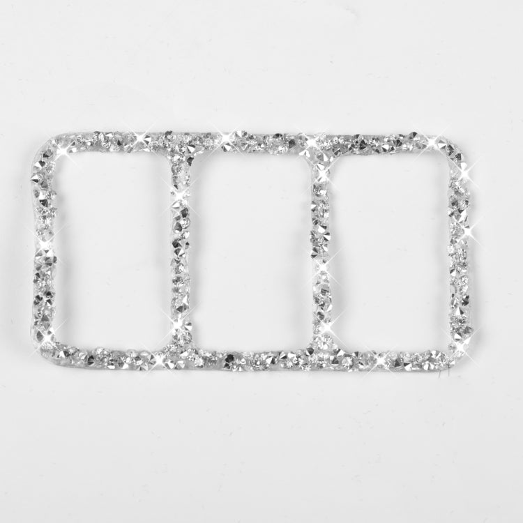 For Nissan 370Z Z34 2009- Car Central Control Heating Button Frame Diamond Decoration Sticker, Left and Right Drive by buy2fix