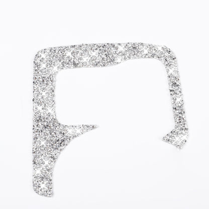 For Nissan 370Z Z34 2009- Car Central Control Heating Button Outer Frame Diamond Decoration Sticker, Left and Right Drive by buy2fix