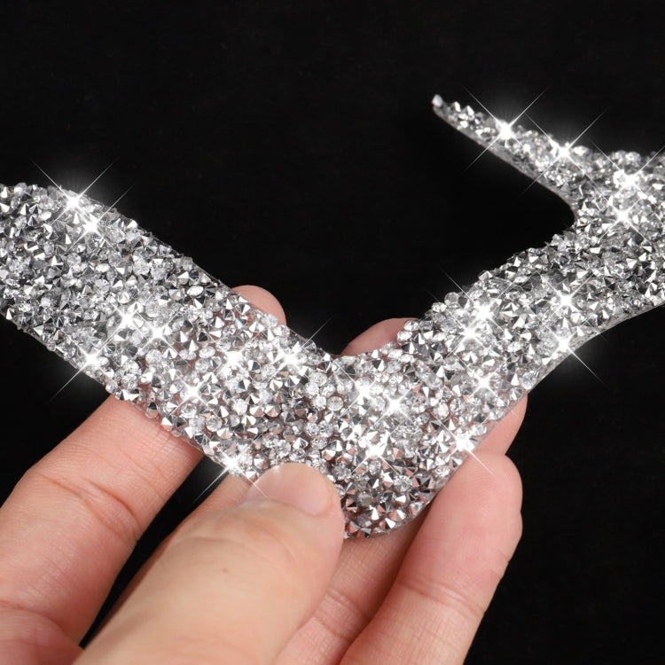 For Nissan 370Z Z34 2009- Car Central Control Heating Button Outer Frame Diamond Decoration Sticker, Left and Right Drive by buy2fix