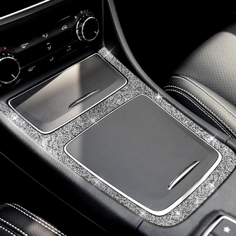 For Mercedes-Benz GLA 2015-2018 Car Central Control Storage Box Outer Frame Diamond Decoration Sticker, Left and Right Drive by buy2fix