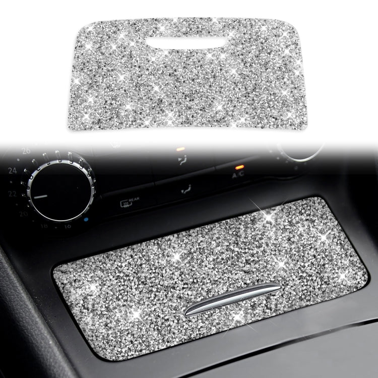 For Mercedes-Benz GLA 2015-2018 Car Central Control Storage Box Panel Diamond Decoration Sticker, Left and Right Drive by buy2fix