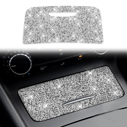 For Mercedes-Benz GLA 2015-2018 Car Central Control Storage Box Panel Diamond Decoration Sticker, Left and Right Drive by buy2fix