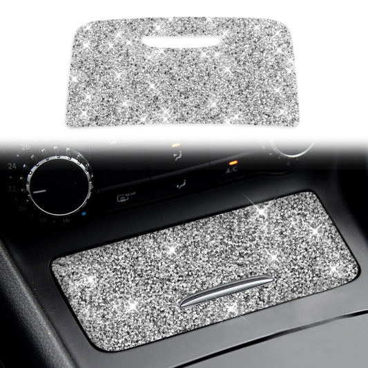 For Mercedes-Benz GLA 2015-2018 Car Central Control Storage Box Panel Diamond Decoration Sticker, Left and Right Drive by buy2fix