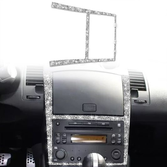 For Nissan 350Z 2003-2009 Car Navigation Frame Diamond Sticker,Left and Right Drive Universal by buy2fix
