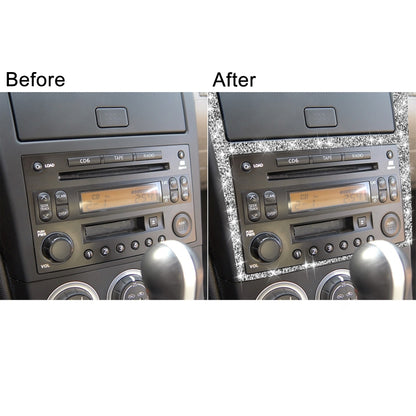 For Nissan 350Z 2003-2009 Car Navigation Frame Diamond Sticker,Left and Right Drive Universal by buy2fix