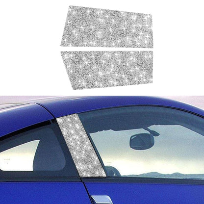 For Nissan 350Z 2003-2009 2pcs Car B Pillar Diamond Sticker,Left and Right Drive Universal by buy2fix