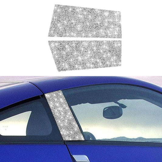 For Nissan 350Z 2003-2009 2pcs Car B Pillar Diamond Sticker,Left and Right Drive Universal by buy2fix