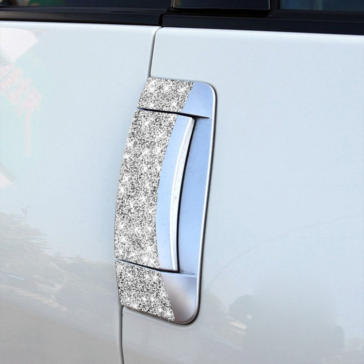 For Nissan 350Z 2003-2009 6pcs Car Door Outer Handle Diamond Decorative Sticker, Left Drive by buy2fix